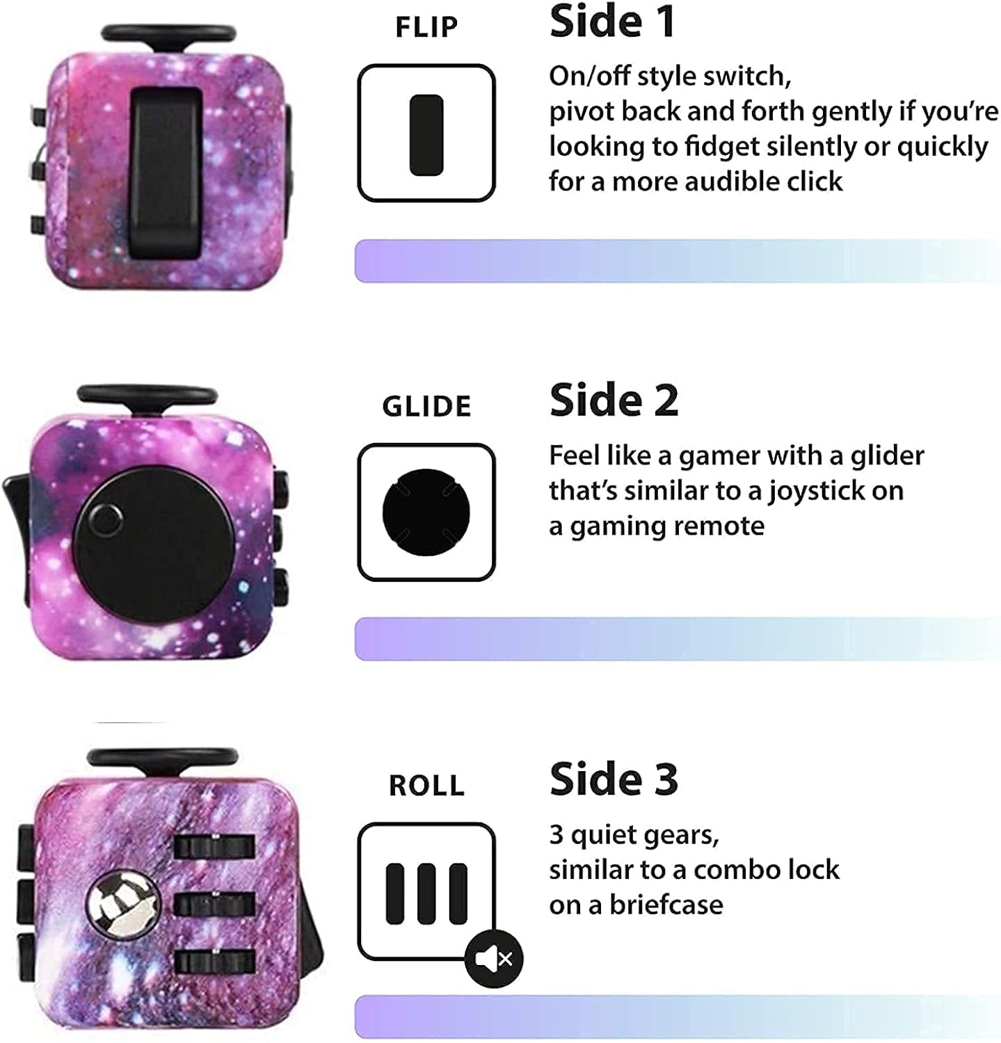 2pcs Galaxy Fidget Set