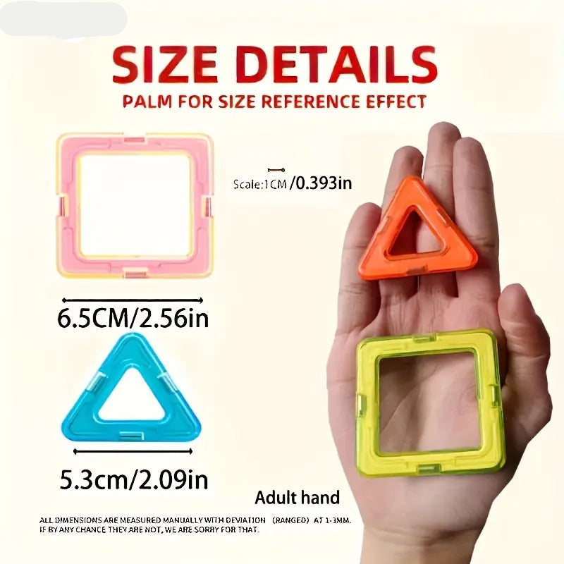 Educational Magnet Building Blocks - 83Pcs