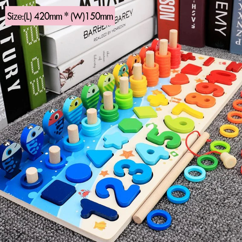 Kids Educational Wooden Maths Puzzle Toy