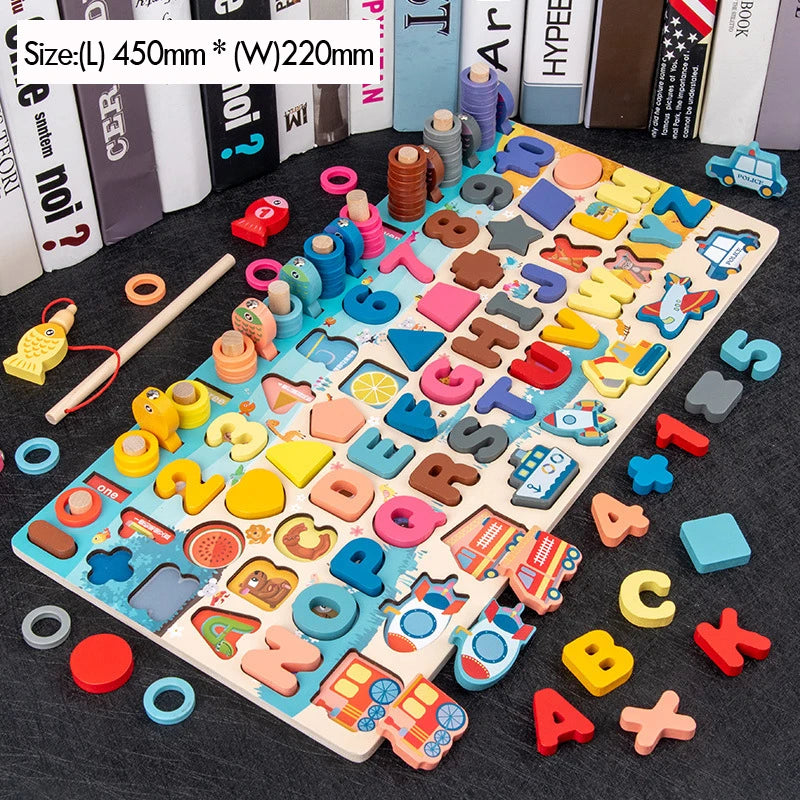 Kids Educational Wooden Maths Puzzle Toy