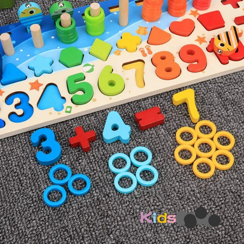 Kids Educational Wooden Maths Puzzle Toy