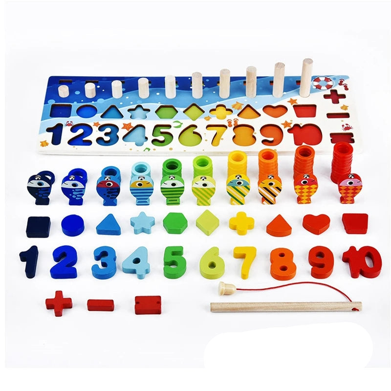 Kids Educational Wooden Maths Puzzle Toy