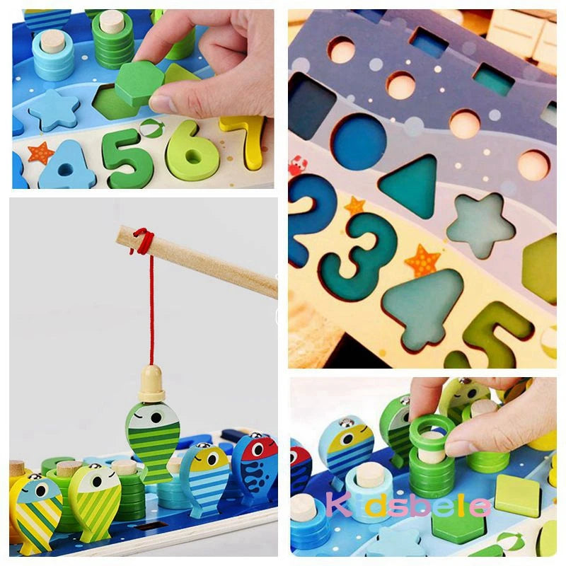 Kids Educational Wooden Maths Puzzle Toy