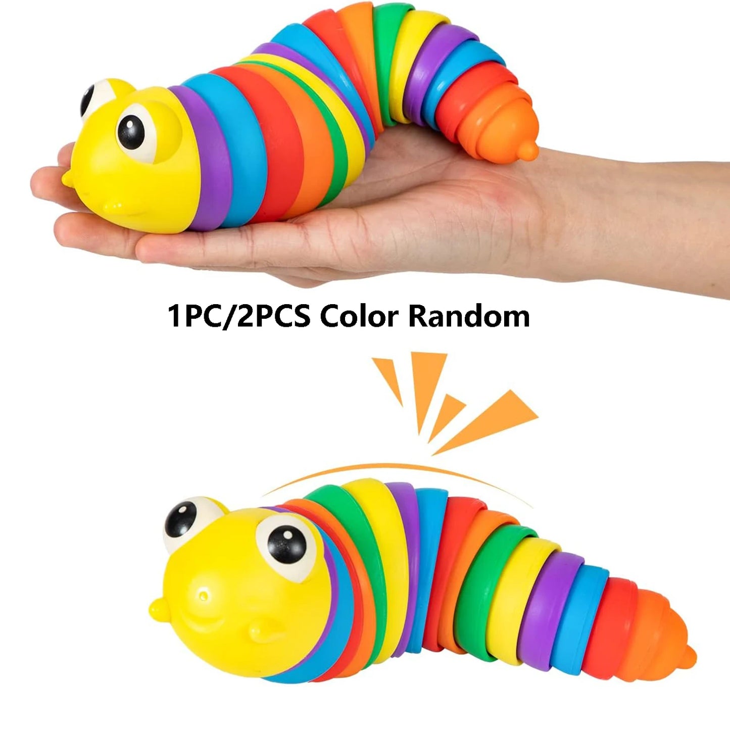 2 Pcs Fidget Slug Toy