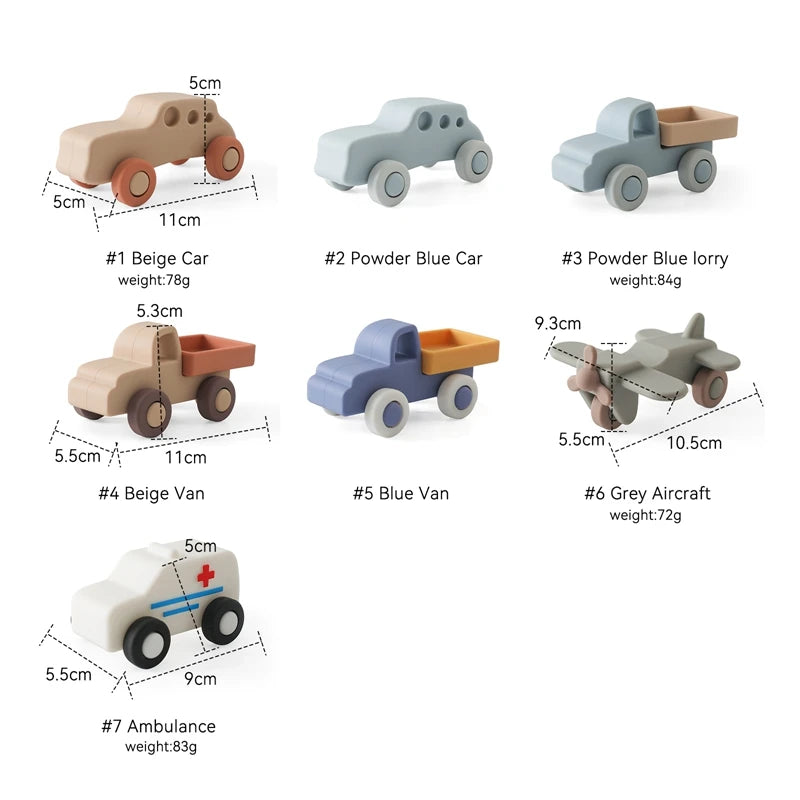 Sensory Chewy Educational Toy Cars