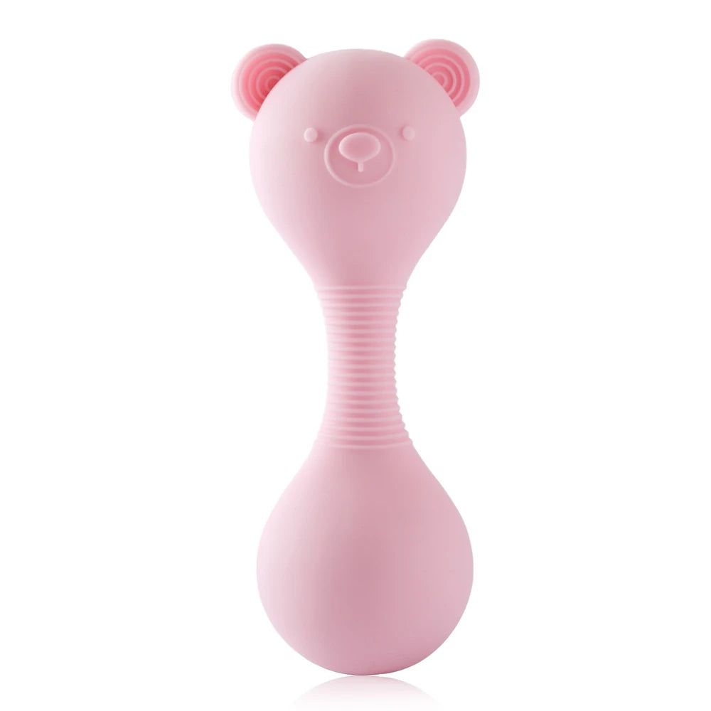 Sensory Bear Rattle Chewy Teether Toy