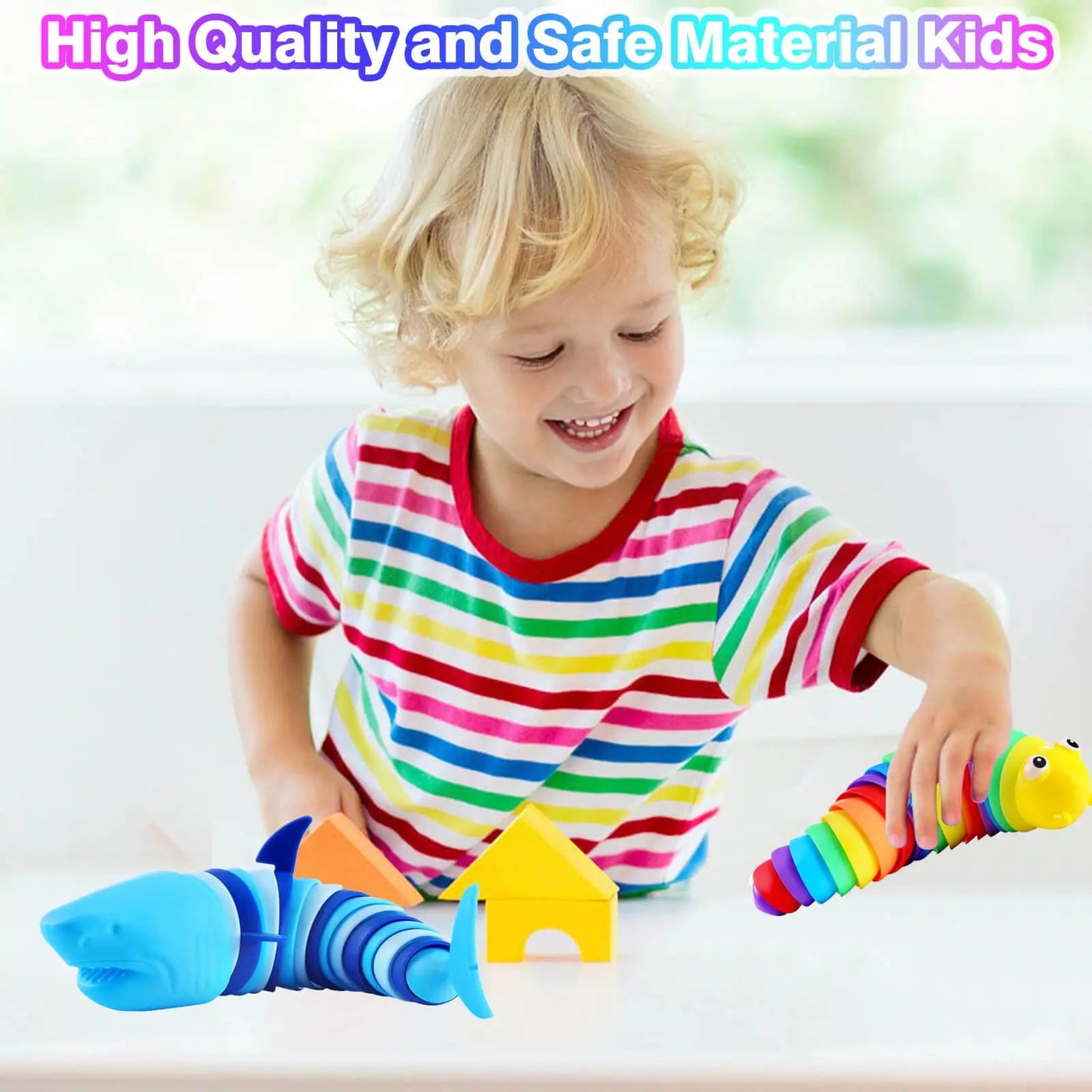 2 Pcs Fidget Slug Toy