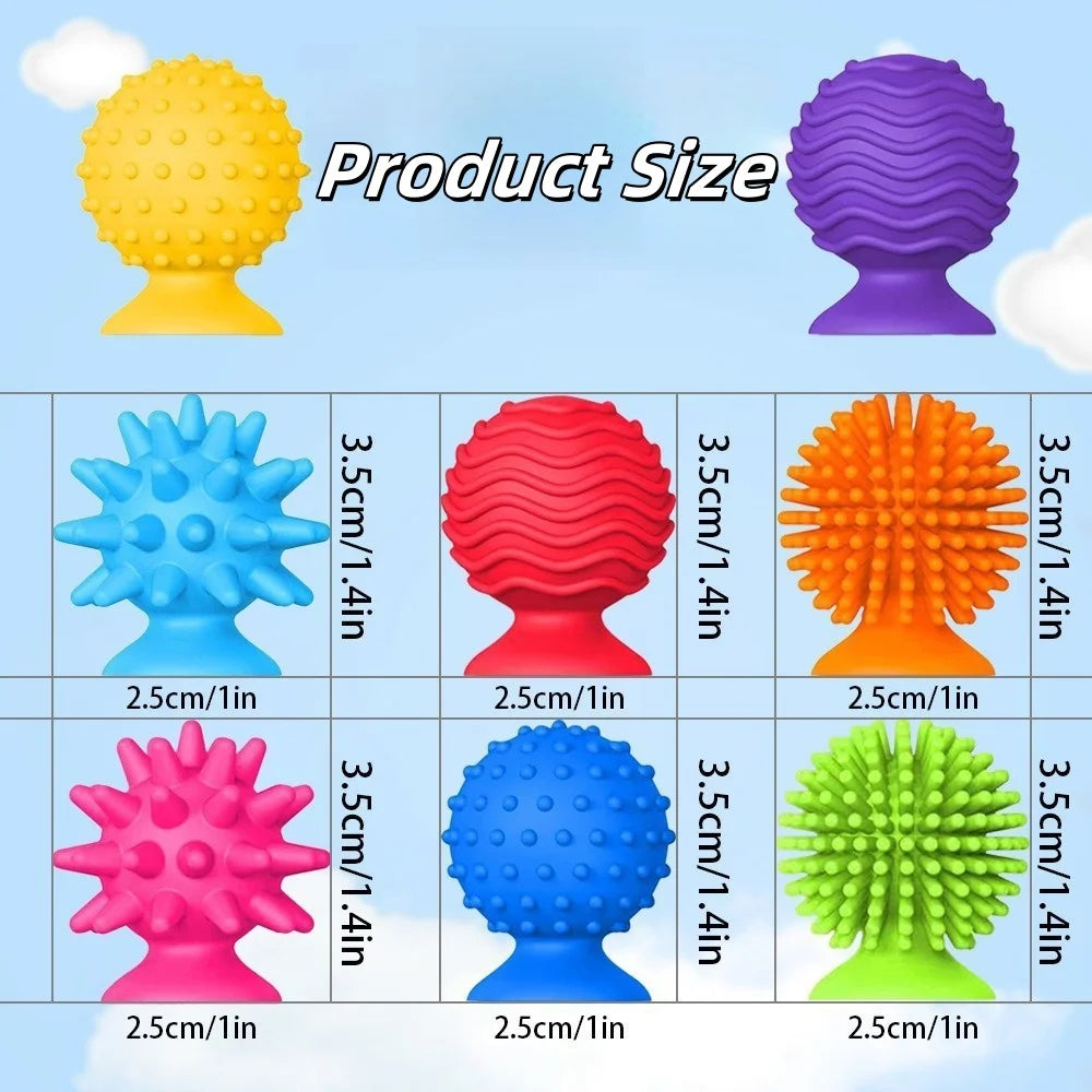 8 Pcs Silicone Soft Sensory Fidget Toys