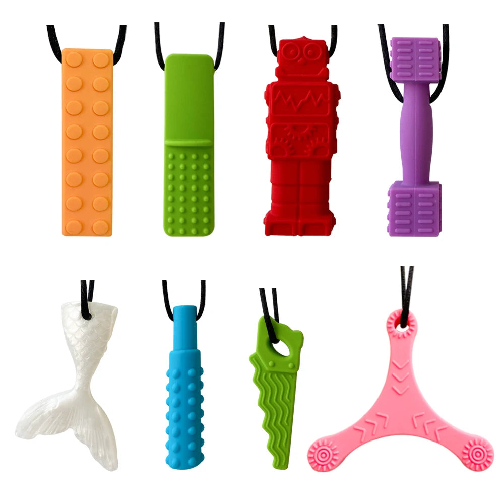 Chewy Cross Necklace - 8Pcs