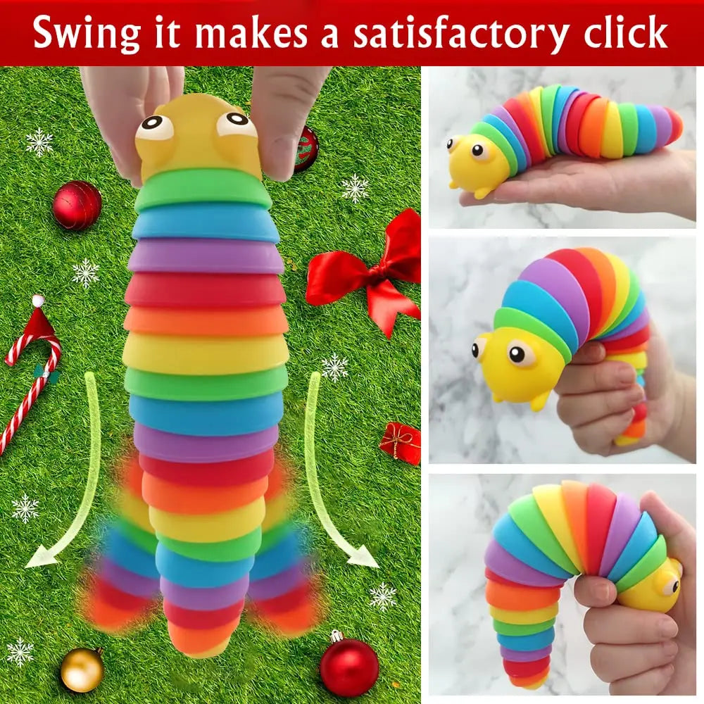 2 Pcs Fidget Slug Toy