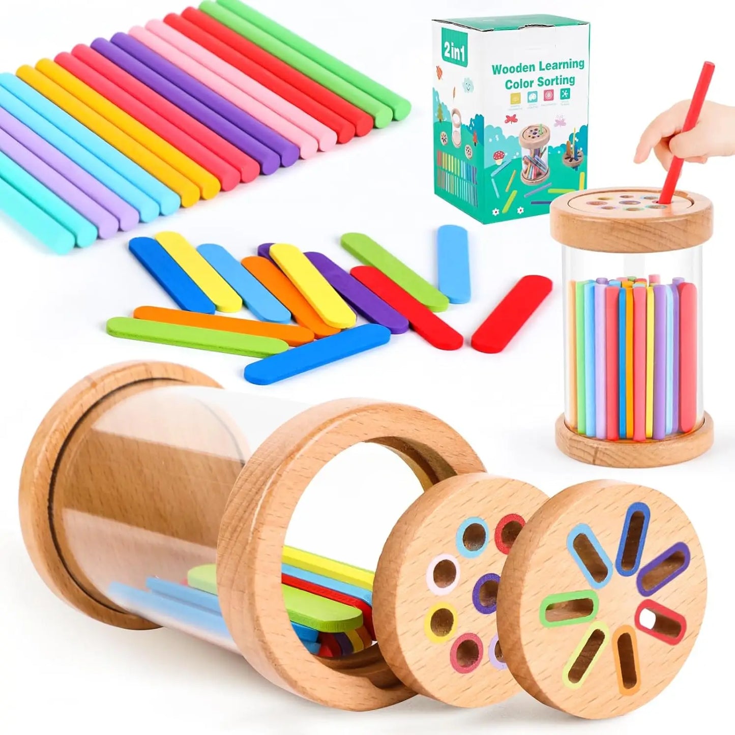 Wooden Colour Sorting Toys