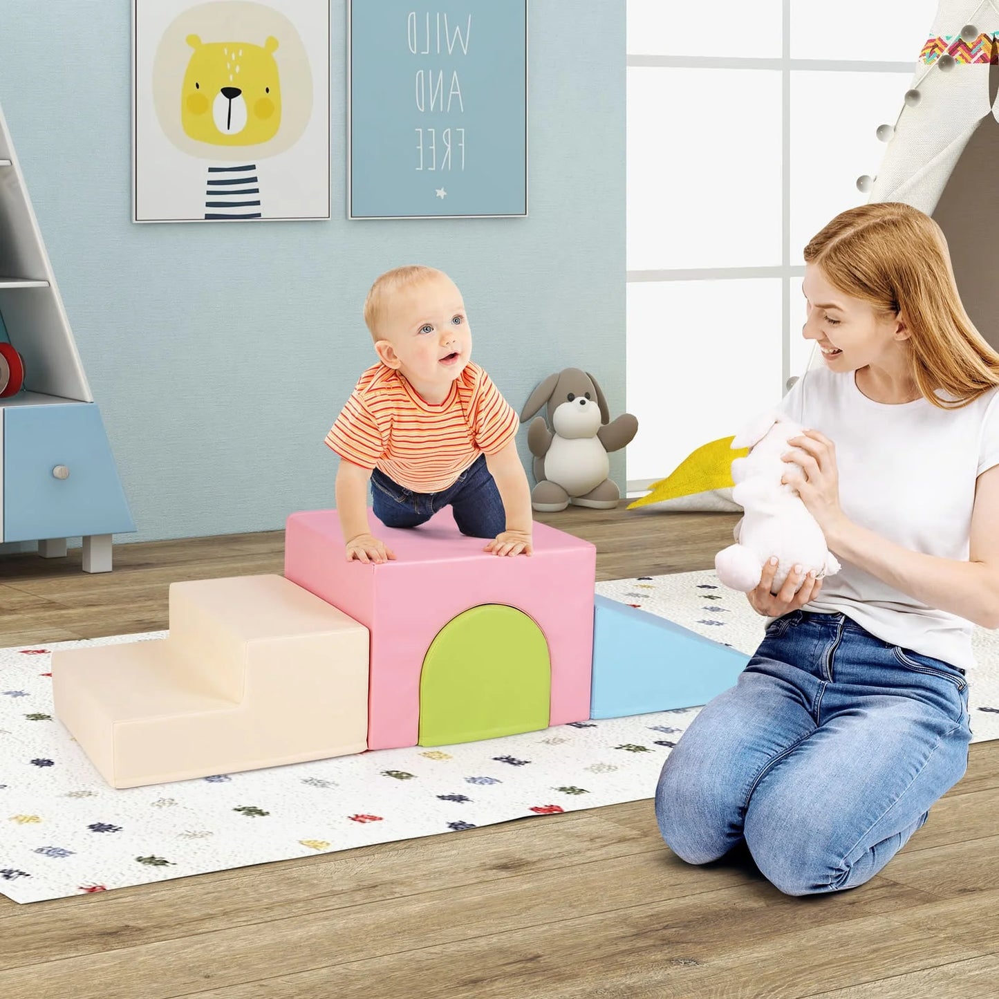 4Pces Sensory Foam Climber