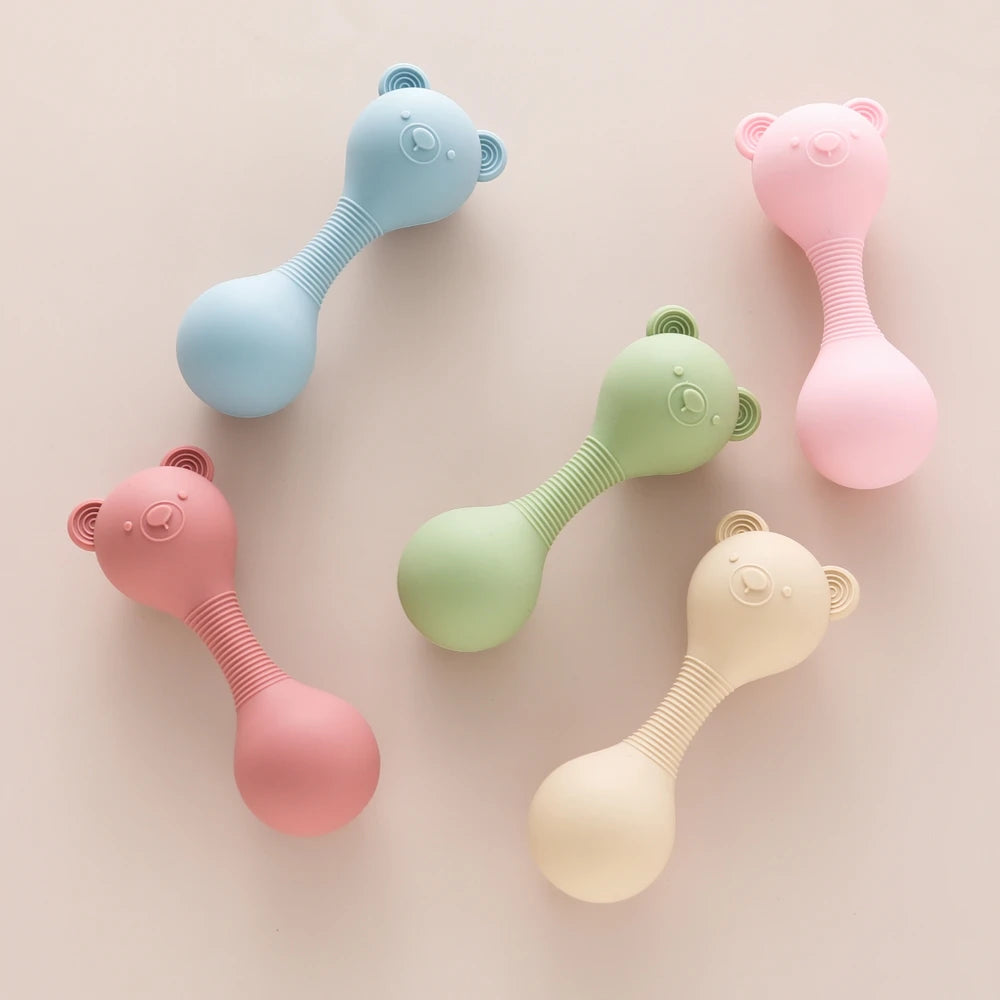 Sensory Bear Rattle Chewy Teether Toy