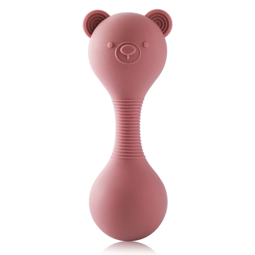 Sensory Bear Rattle Chewy Teether Toy