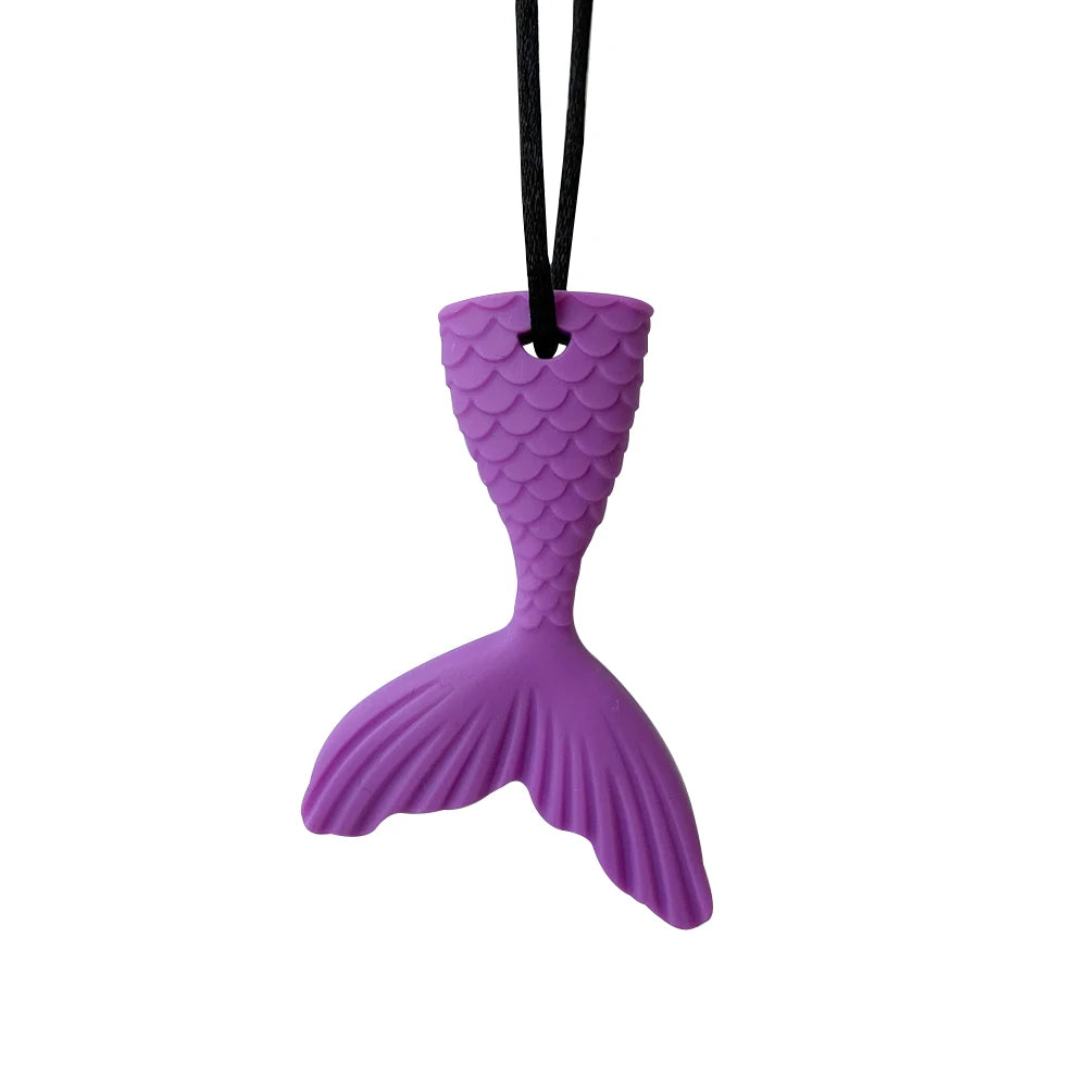 Fish Tail Teether Sensory Chewy Necklace