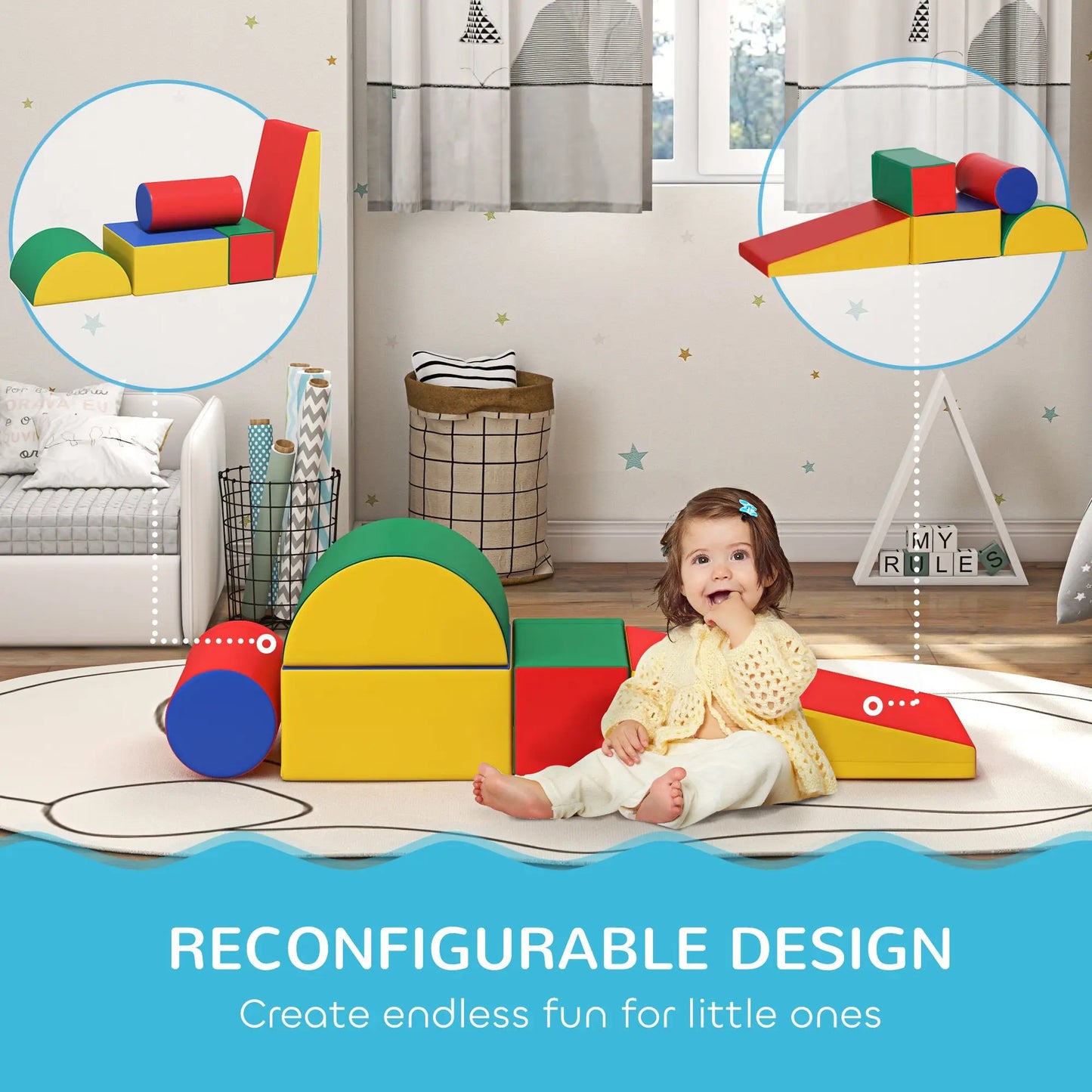 5-Piece Soft Play Climbers Activity Play