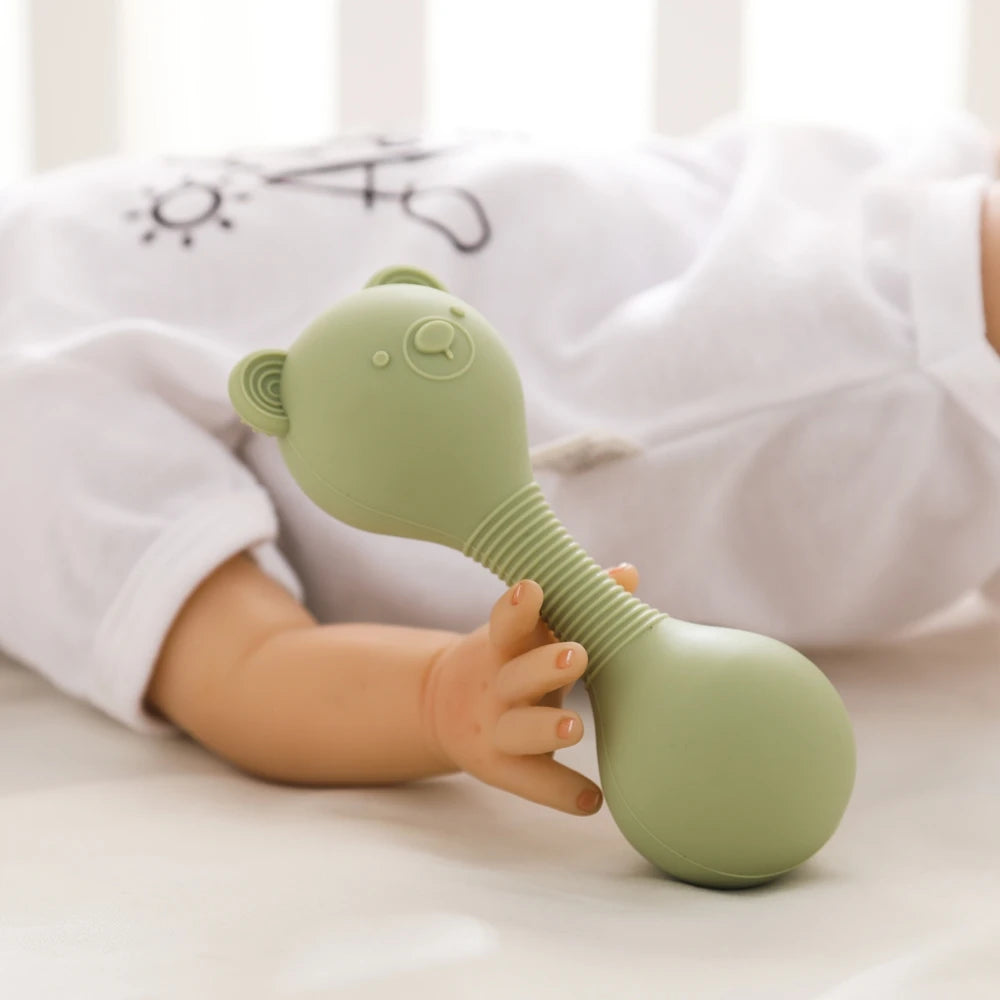 Sensory Bear Rattle Chewy Teether Toy