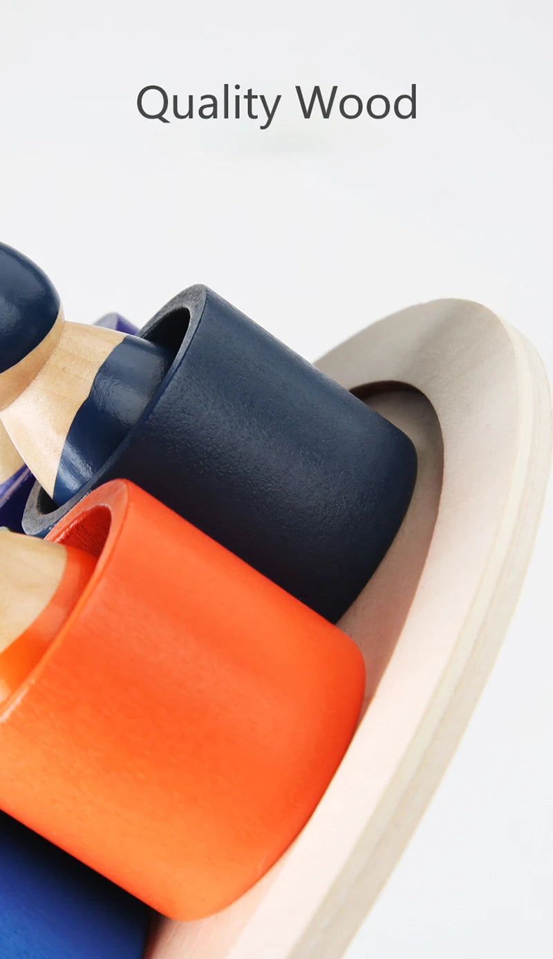 Wooden Rainbow Puzzle Toys