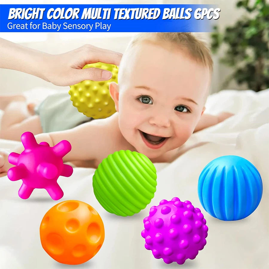 Squeaky Sensory Balls - Set of 6