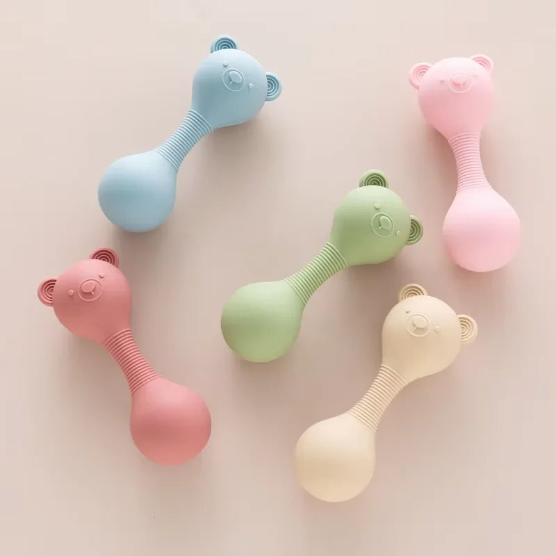 Sensory Bear Rattle Chewy Teether Toy