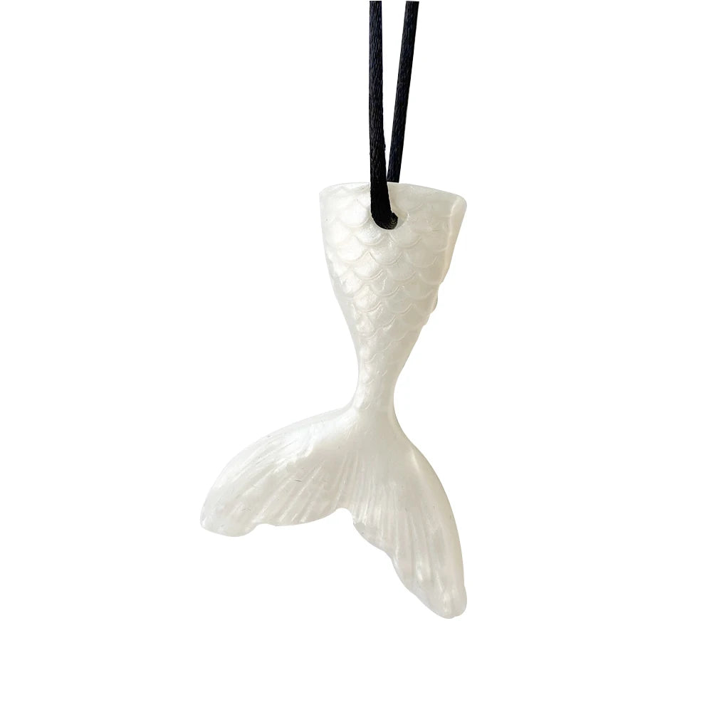 Fish Tail Teether Sensory Chewy Necklace