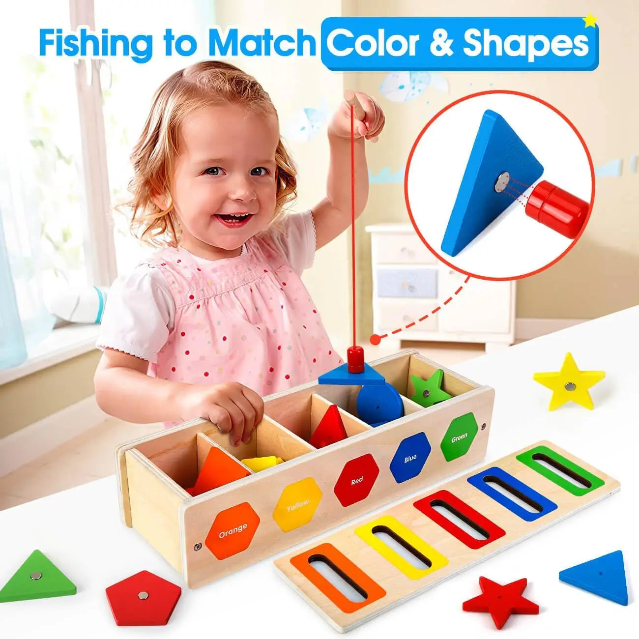 Magnetic Pairing Sorting Fishing Game