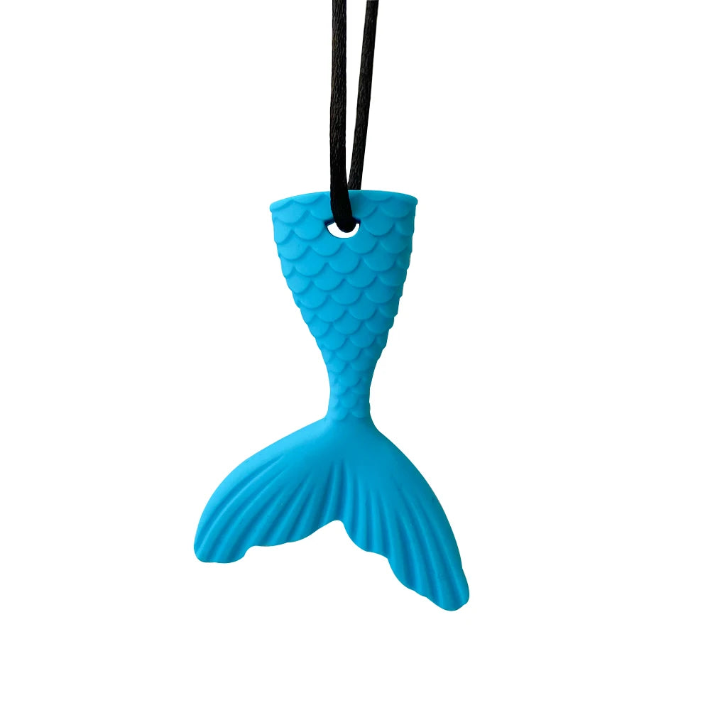 Fish Tail Teether Sensory Chewy Necklace