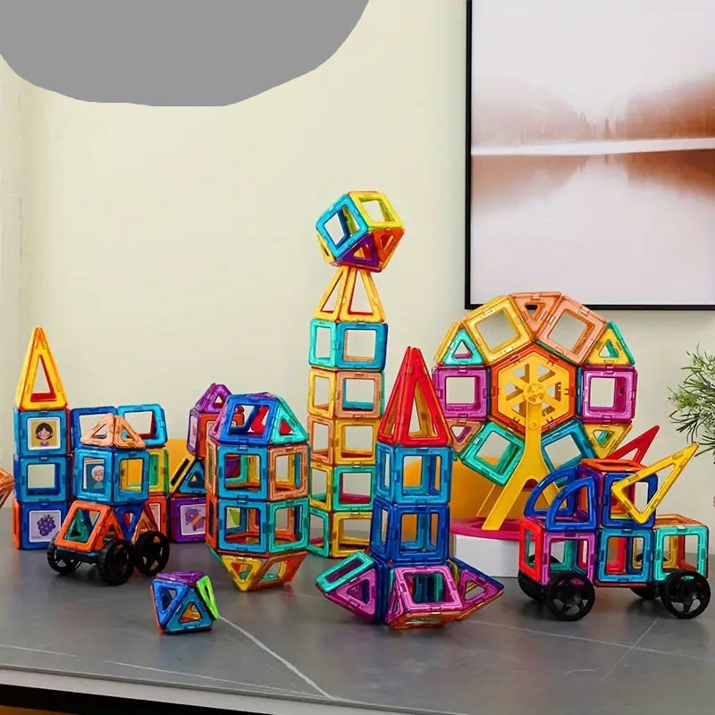 Educational Magnet Building Blocks - 83Pcs
