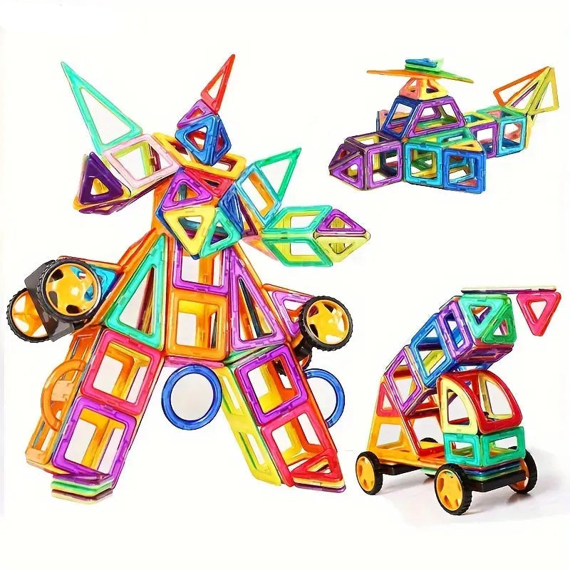Educational Magnet Building Blocks - 83Pcs