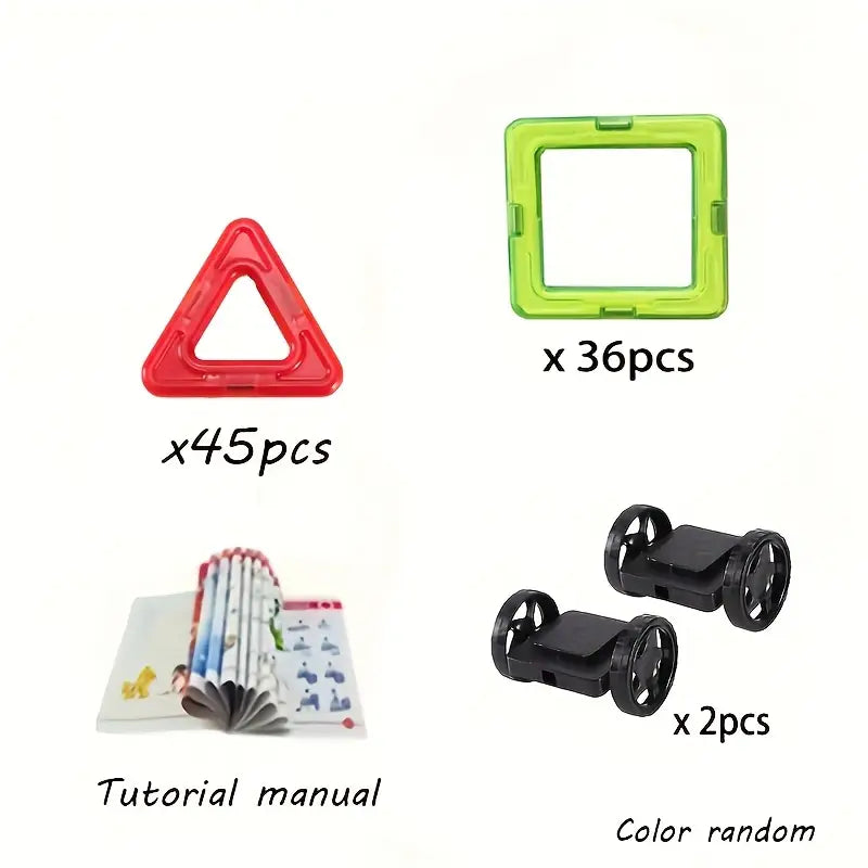 Educational Magnet Building Blocks - 83Pcs
