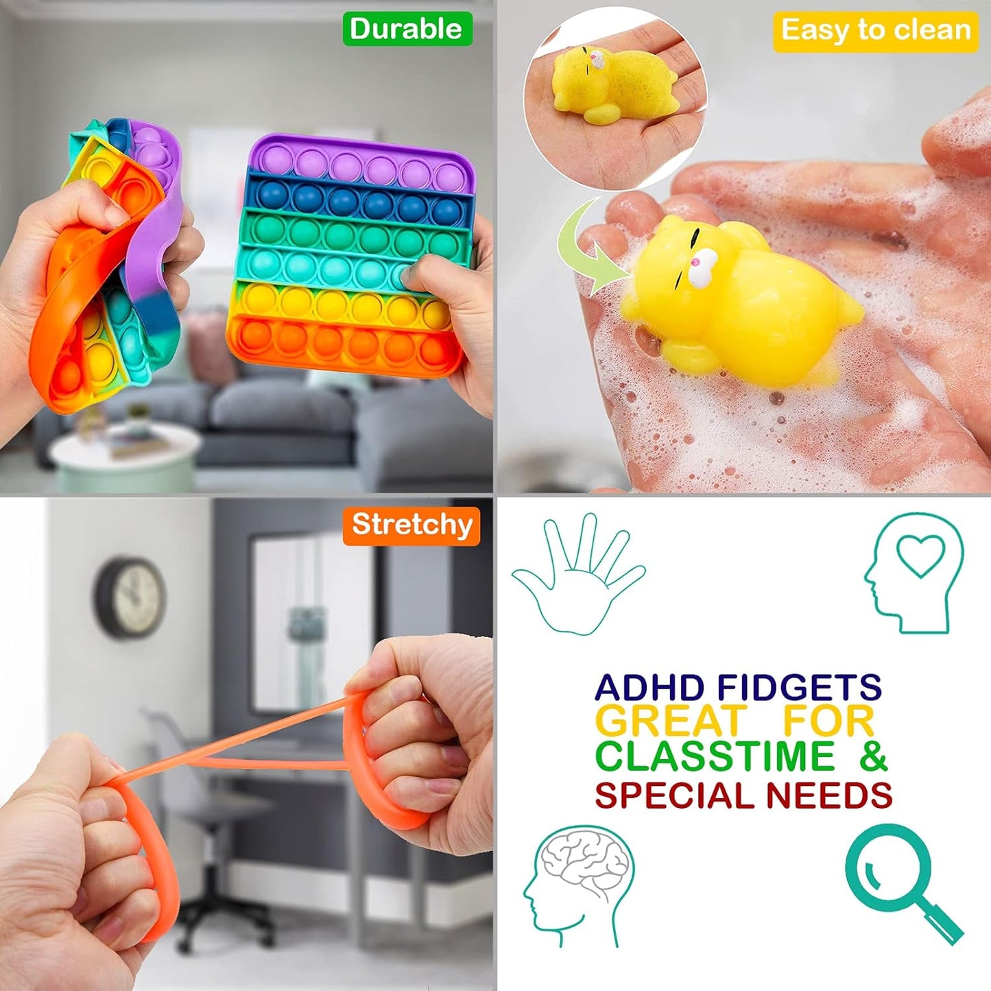Anxiety Relief Fidget Toys - 25 Pcs
