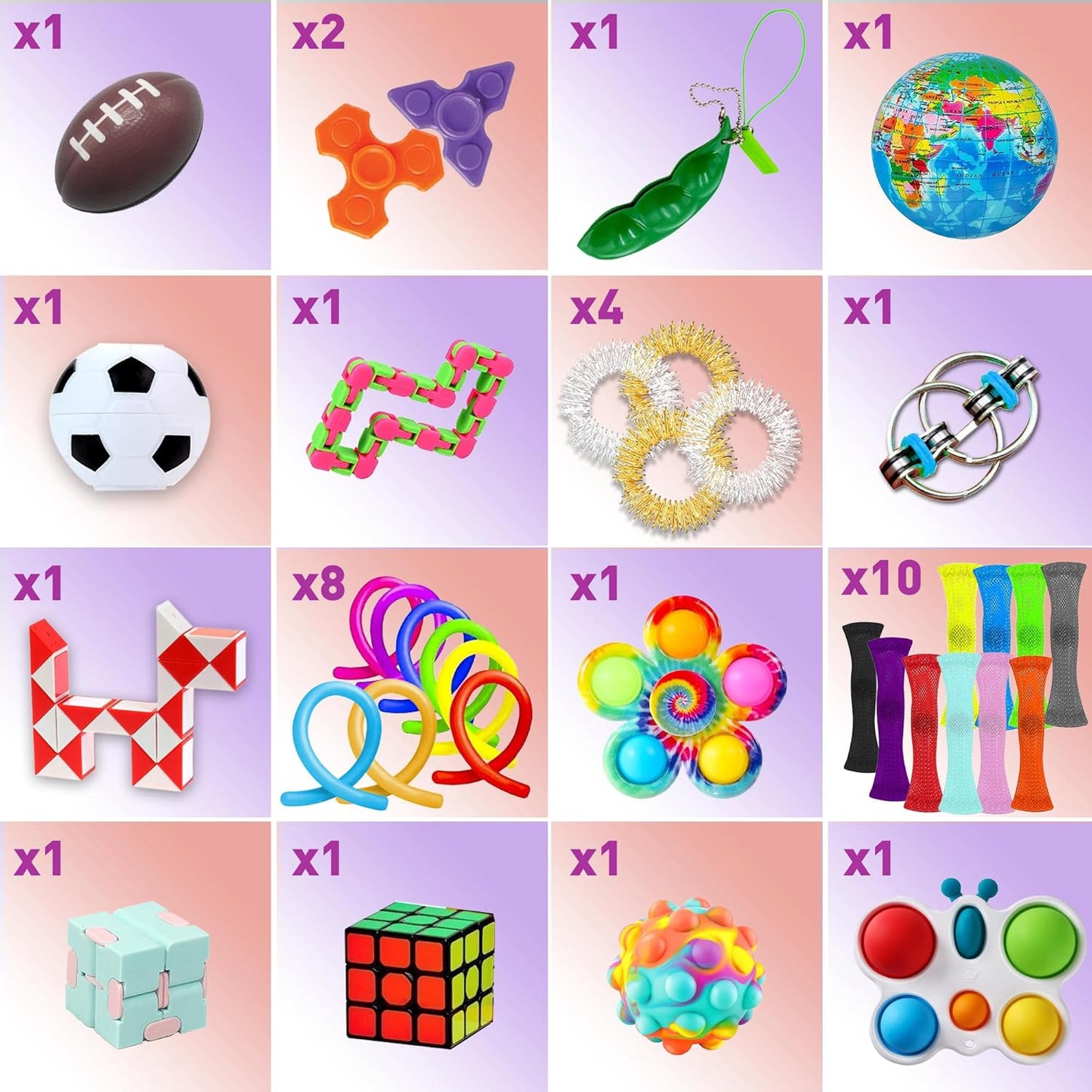 Family Pack of Fidget Toys - 75 Pcs