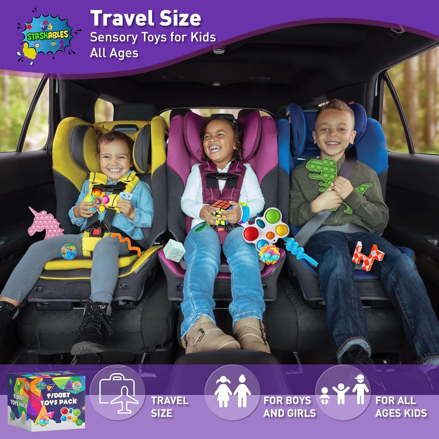 Family Pack of Fidget Toys - 75 Pcs