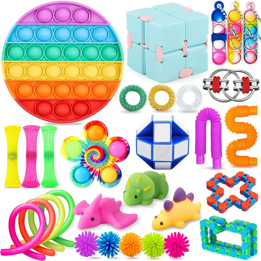 30 Pcs Anxiety Relief Fidget Toy Set