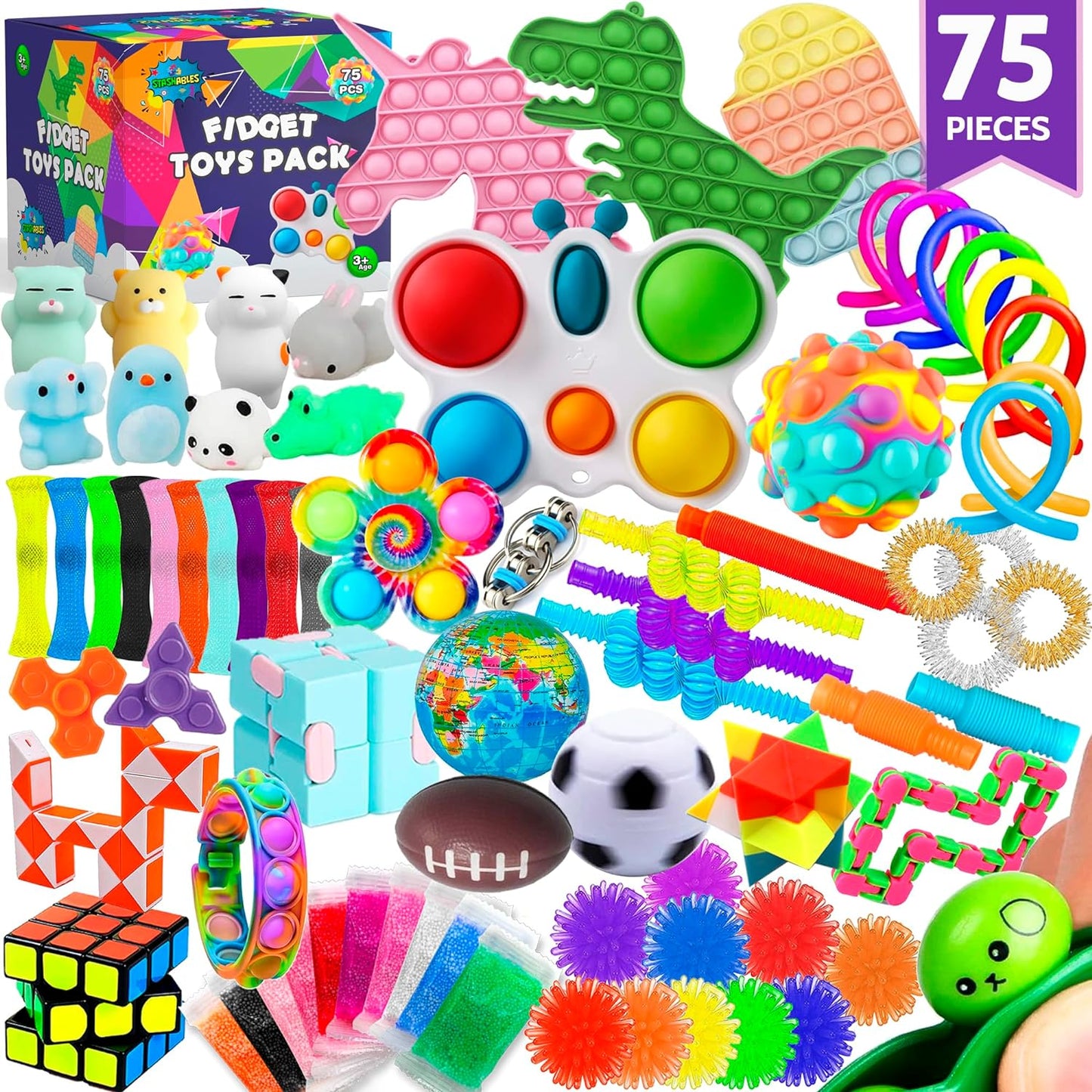 Family Pack of Fidget Toys - 75 Pcs