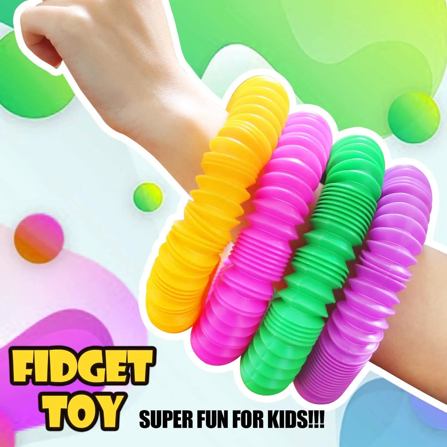 Sensory Tube Fidget Toy - Pack of 4