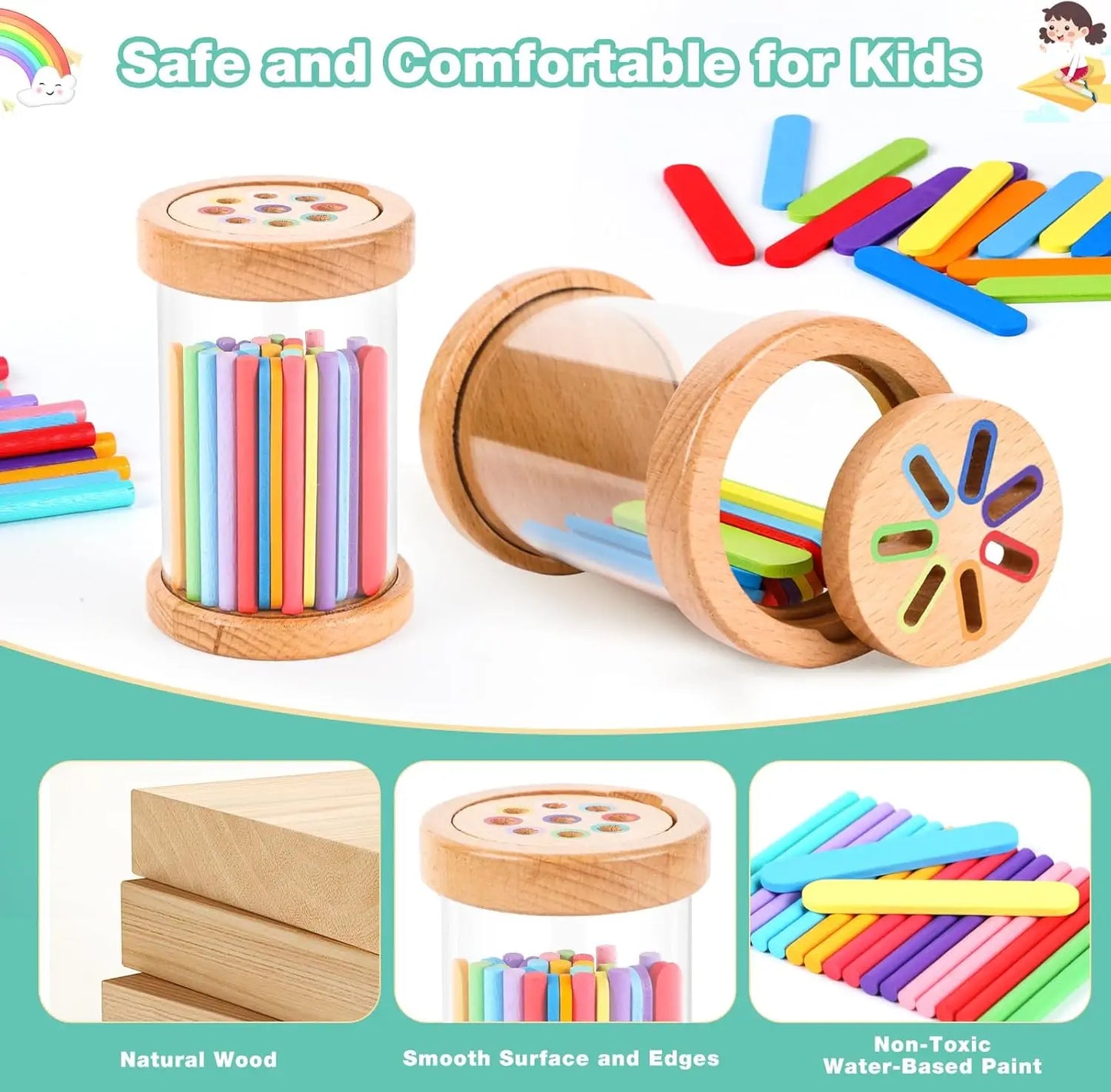 Wooden Colour Sorting Toys