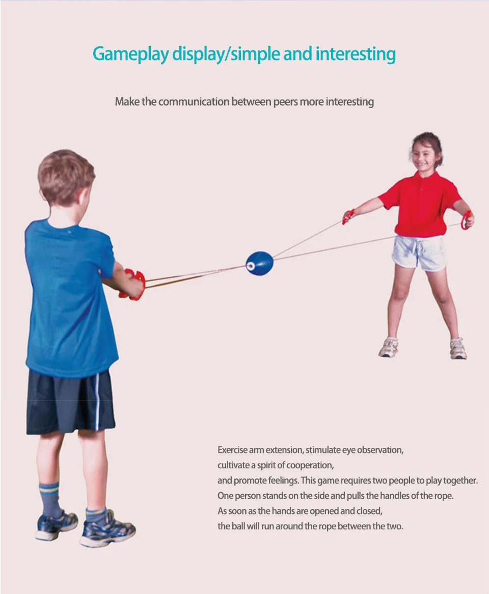 Outdoor Interactive Pulling Elastic Balls