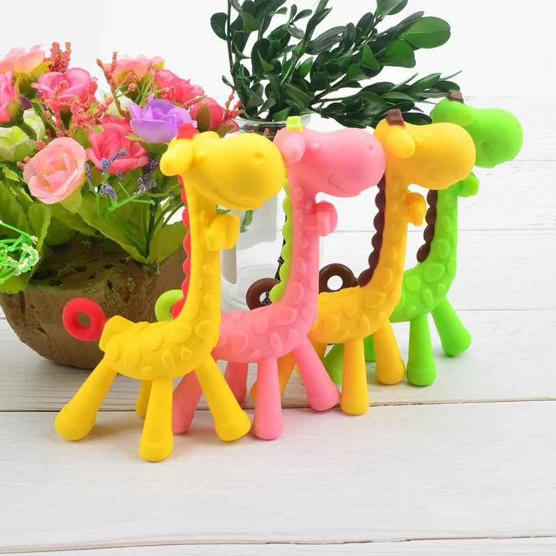 Chewy Teether Silicone Giraffe Toy
