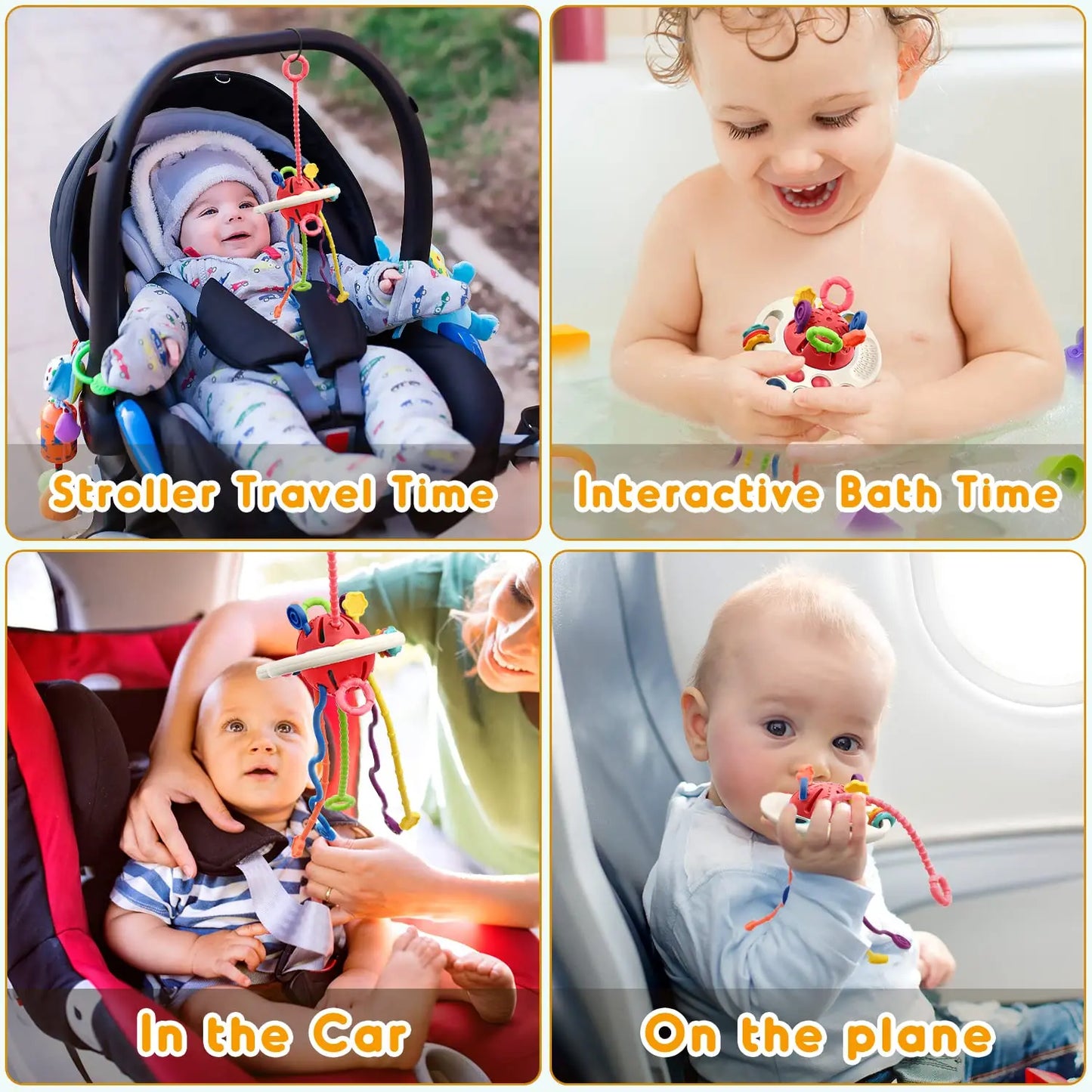 Pull String Chewing Sensory Toys