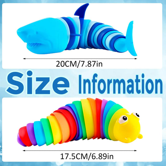 2 Pcs Fidget Slug Toy