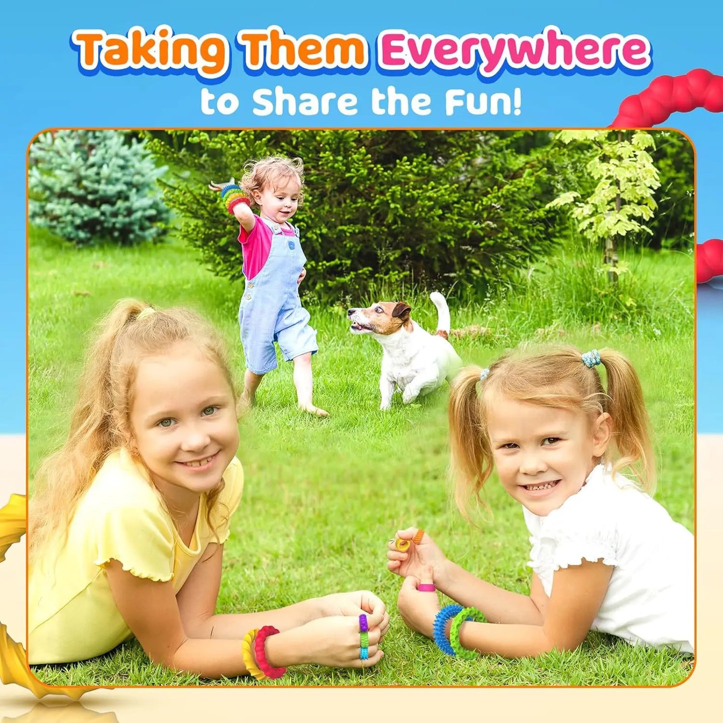4Pcs Sensory Fidget Bracelet Toys