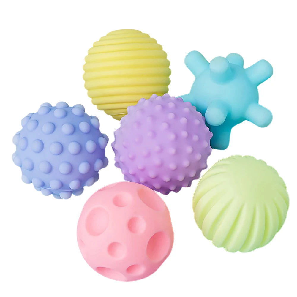 Squeaky Sensory Balls - Set of 6