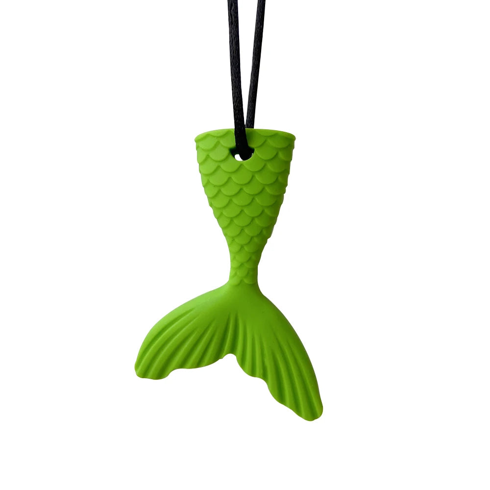 Fish Tail Teether Sensory Chewy Necklace