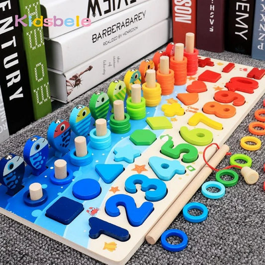Kids Educational Wooden Maths Puzzle Toy