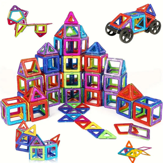 Educational Magnet Building Blocks - 83Pcs